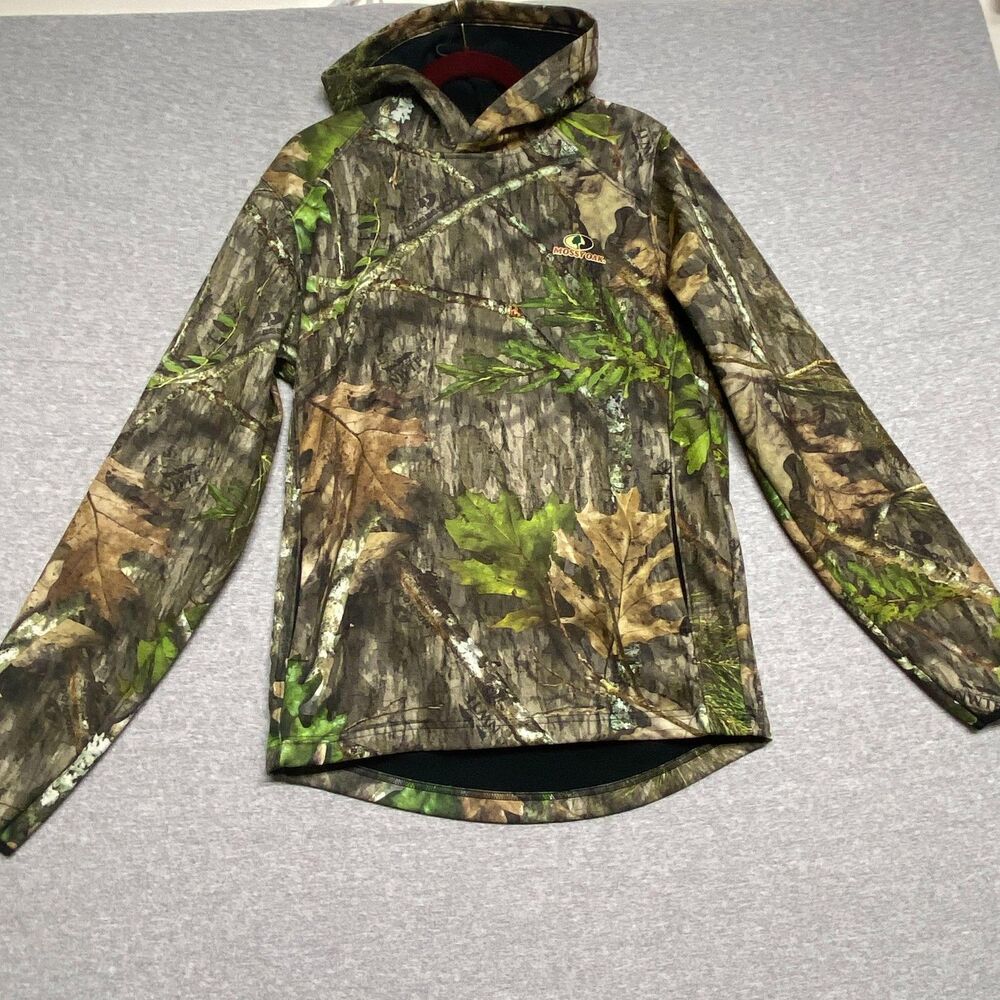 Mossy Oak Hoodie Mens Small Camo Obsession NWTF Lined Fleece Hunting Turkey